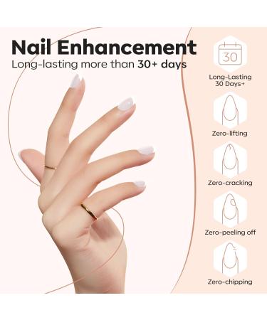 Modelones Milky White Builder Gel - 8-in-1 Nail Strengthener & LED Hard Gel - 15ML Bottle - Gift for Women - Buy Online on SooperMarket.com
