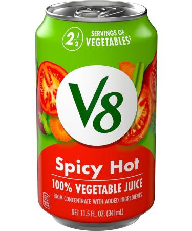 V8 Spicy Hot 100% Vegetable Juice 340 ml | Pack Of 12