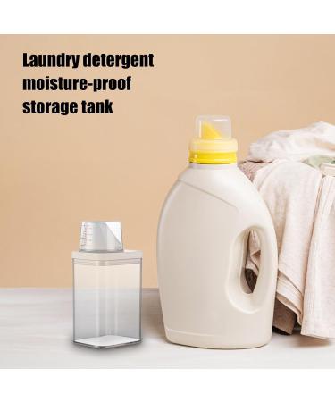 Laundry Detergent Dispenser Washing Powder Storage Detergent Container with Measuring Cup Laundry Powder Container Fabric Softener Box Detergent Dispenser for Bathrooms Toilets 1100ml - Buy Online on SooperMarket.com