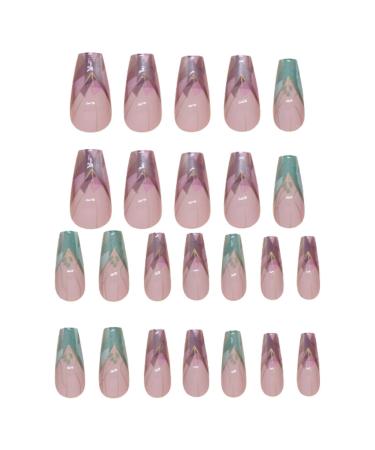 Press on Nails for Women | Colorful Press on False Nails User Friendly Fake Nails Set Cute Women False Nails for Holiday Dates Birthday Parties