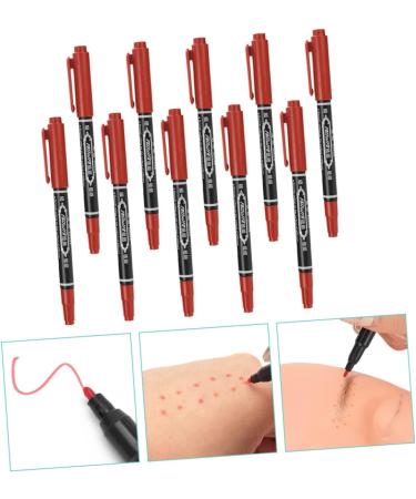 NOLITOY 40 Pcs Eyebrow Marker Pen Tattoos Accessory Beauty Marker Multifunction Accessories Plastic Red - Buy Online on SooperMarket.com