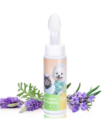 Nobleza dry foam shampoo for dogs and cats and rabbits after walking with the dog before going to bed shampoo for kitten and puppies lavender air 250 ml