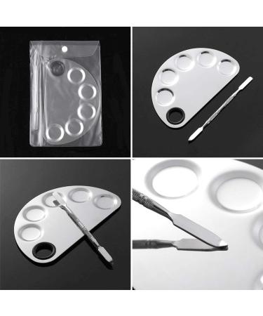 Ckanday 2 SPACK Professional Makeup Palette & Stainless Steel Cosmetic Spatula Set - Mix Foundation Effortlessly - Buy Online on SooperMarket.com