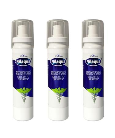 Nilaqua Surface Spray Pocket Sized For On The Go Hygiene Alcohol Free and Gentle To All Surfaces 100ml Trio Pack 100 ml (Pack of 3)