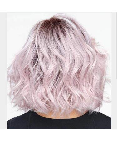 BGHJUE Pink Curly Lace Front Wig - Pre Plucked Human Hair for Black Women | Brazilian Remy Quality - Buy Online on SooperMarket.com