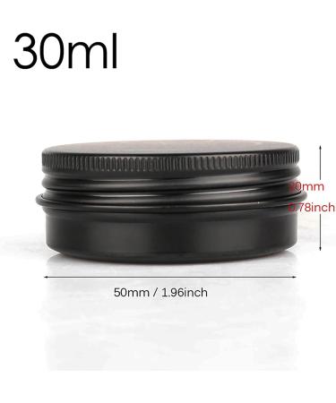 Buy Basic Packing: 24pcs 30ml Matt Black Aluminum Jars with Screw Caps - Perfect for Creams & Candles | International Shipping Available - Buy Online on SooperMarket.com