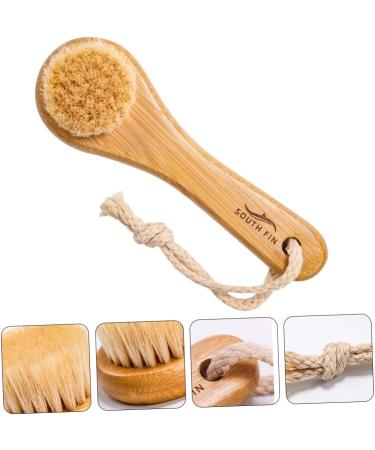 Housoutil Horse Hair Face Brush - Gentle Exfoliating Pore Cleaner & Facial Cleansing Brush for Dead Skin Removal - Buy Online on SooperMarket.com