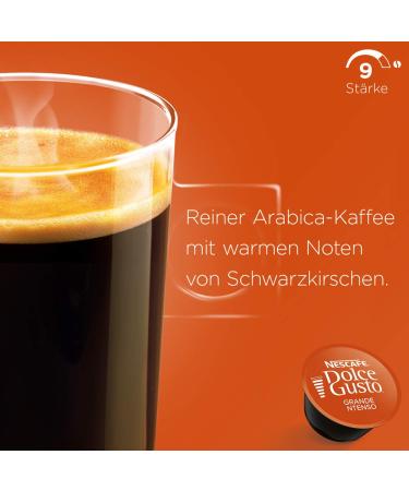 Nescaf Dolce Gusto Grande Intenso - 16 Coffee Capsules | Arabica Beans Hazelnut Crema | International Shipping - Buy Online on SooperMarket.com