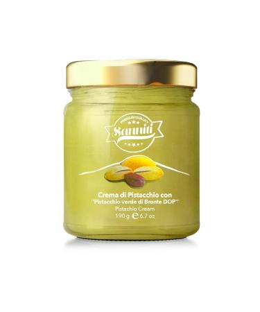 Sanniti Marullo Sicilian Pistachio Spread Crema di Pistacchio Verde di Bronte DOP 6.7 oz