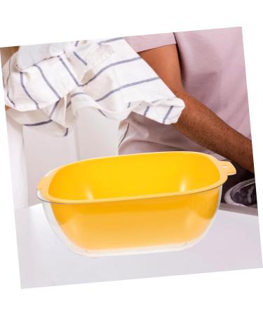Alipis 1 Set Fruit Drain Basket Storage Shelf Plastic Laundry Baskets Kitchen Accessory Household Container 32X27CM Orange - Buy Online on SooperMarket.com