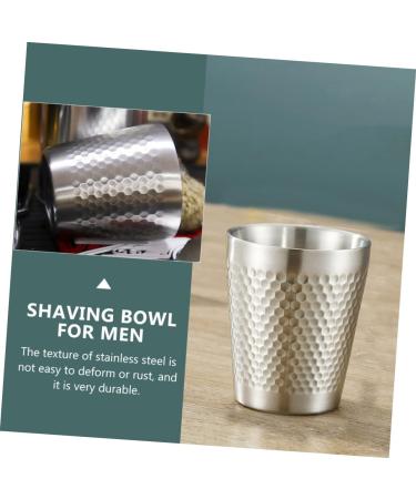 Angoily 1st Beer Mug Shaving Set - Rustproof Metal Brush & Shell Wood Cup - 7.1x7cm - Perfect for Men s Grooming - Buy Online on SooperMarket.com