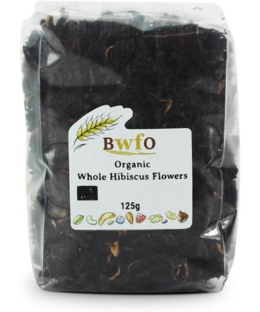 Organic Hibiscus Flowers Whole Petals 125g (BWFO) - Buy Online on SooperMarket.com