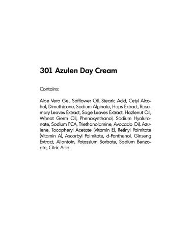 Raya Azulen Cream (301) | Moisturizing Day and Night Face Cream for Combination & Sensitive Skin | Refines, Tones, and Tightens | Soothing Azulene Formula - Buy Online on SooperMarket.com