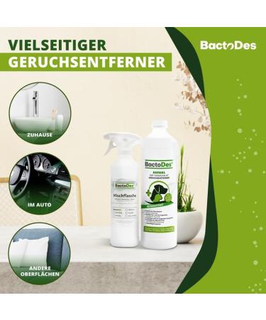 Buy BACTODES 2L Animal Odor Neutralizer - Strong Enzyme Cleaner for Cat & Dog Urine - Effective Organic Microbe Spray - 1 Pack - Buy Online on SooperMarket.com