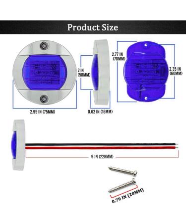 Boaton Boat LED Night Fishing & Courtesy Deck Lights Marine Interior & Yacht Lights for Pontoon, Bass Boat & Yacht (Blue) - Buy Online on SooperMarket.com