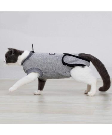 BT Bear Pet Surgery Recovery Suits Cats Clothes Abdominal Wounds Skin Diseases E-Collar Alternative Cotton Cat Shirt for Cats Puppy Small Dogs (XXS-Back length 25cm) XXS--Back length 25cm Chest--27cm - Buy Online on SooperMarket.com
