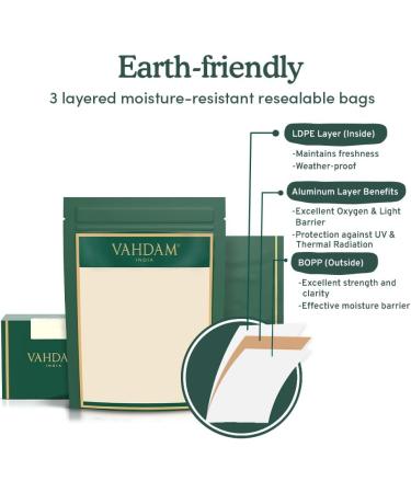 VAHDAM Sweet Himalayan Green Tea Blend | Pure Leaves from the Himalayas | Easy Brewing and Delicious Taste - Buy Online on SooperMarket.com