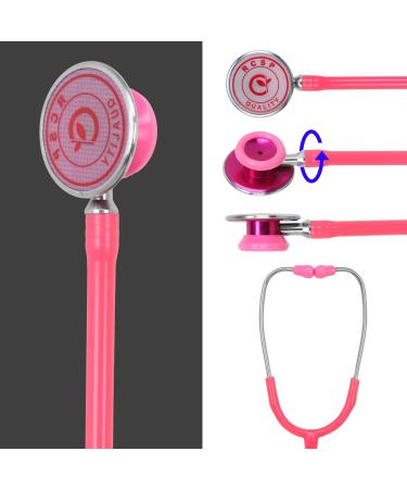 Acoustic Stethoscope for Doctors & Students | Lightweight Flexible Soft Ear Knobs | Pink Edition - Shop Internationally - Buy Online on SooperMarket.com