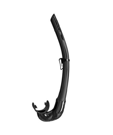 Bairuifu Diving Snorkel, J-Shape 100% Food-Grade Silicone Freediving Snorkel for Snorkeling Scuba Diving Freediving Swimming Black