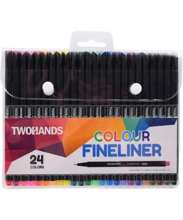 24 Colors TWOHANDS Journal Pens - Fine Tip Markers for Journaling, Writing, Coloring & Drawing - Buy Online on SooperMarket.com