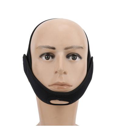 Antisnoring Belt Splicing Straps Splicing Vface Chin Strap Anti Snoring Chin Strap for Sleep for Bedroom Apartment(Black)