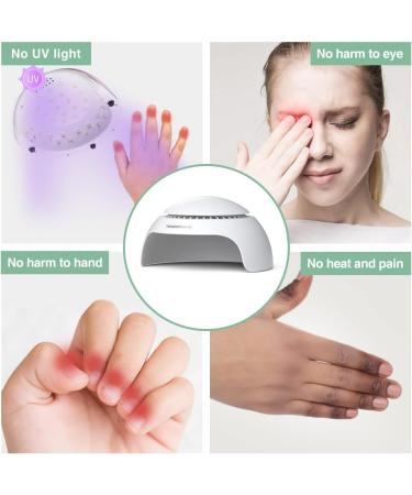 TOUCHBeauty Nail Dryer Air & LED Light | Mini Nail Dryer Fan for Normal Nail Polish - AG-2130A - Fast Drying Perfect for Home Use - Buy Online on SooperMarket.com