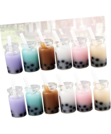 EXCEART Earrings 20pcs Three-Dimensional Pearl Milk Tea Cup Durable Simulated Milk Tea Pendant for Home Earring Earings - Buy Online on SooperMarket.com