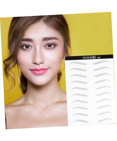 MAGICLULU 6 Sheets Pairs Artificial Eyebrow Patch Eyebrow Sticker Eyebrow Transfer 3d Makeup Tools Disposable - Buy Online on SooperMarket.com