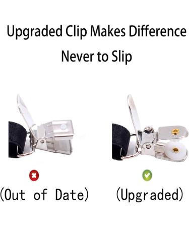 Buy Men's Shirt Holders & Suspenders - Elastic Non-Slip Adjustable Shirt Stays (1 Pair) - O-Shape for Perfect Fit - Buy Online on SooperMarket.com