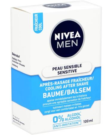 Nivea After Shave Balm Sensitive Cool 100ml - Soothing & Refreshing Shave Care | International Shipping Available - Buy Online on SooperMarket.com