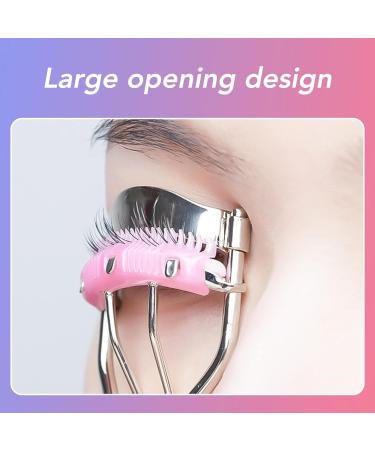 Portable Eyelash Curler | Classic Wide Angle Lash Curler with Comb | Longlasting Curls for All Eye Shapes - Buy Online on SooperMarket.com