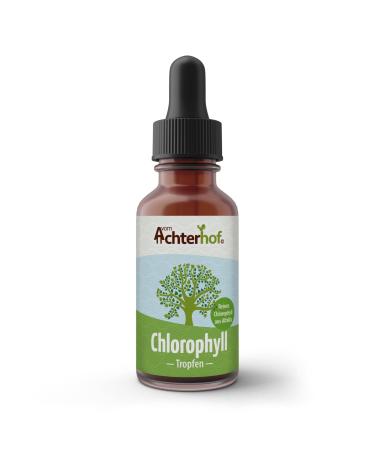 Chlorophyll drops 50ml | 200mg liquid chlorophyll from pure alfalfa | 30 daily doses | vegan | from Achterhof