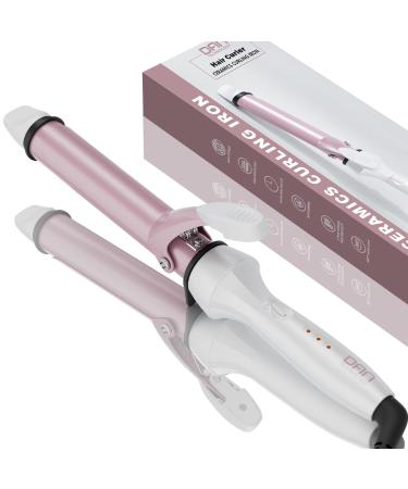 DAN Hair Curler Hair Curling Iron 1 inch Curling Iron Dual Voltage Curling Iron Travel Curling Iron White
