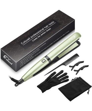 Culwad 25mm Iron Hair Smoothing Tool - Ceramic Plates Digital Display Dual Voltage Auto Shut-off - Green - Buy Online on SooperMarket.com