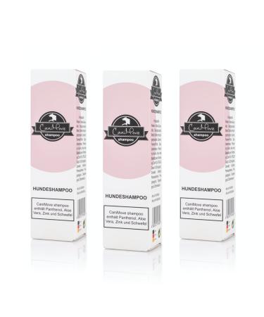 Canimove dog shampoo 750 ml (3 x 250 ml) |Clean care for and calm down skin and fur |The shampoo for all skins |Quality from Germany ||ecologically packaged 750 ml (3 x 250)