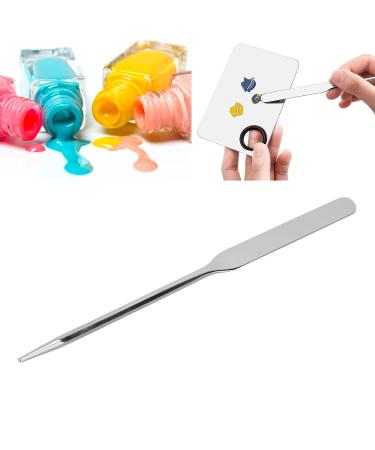 Liquid Spatula for Makeup Artists | Stainless Steel Mixing Tray & Ergonomic Stirring Rod - Perfect for Nail Art - Buy Online on SooperMarket.com