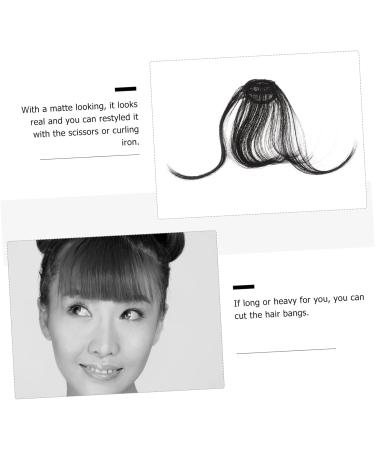 Didiseaon Piece Hair Clips for Women Hat Wigs for Women Braided Hair Clips Dark Brown Hair Extensions Hair Extensions Real Human Hair Clip on Fringe Hair Toppers for Women Xuchang Miss Bangs medium Black - Buy Online on SooperMarket.com