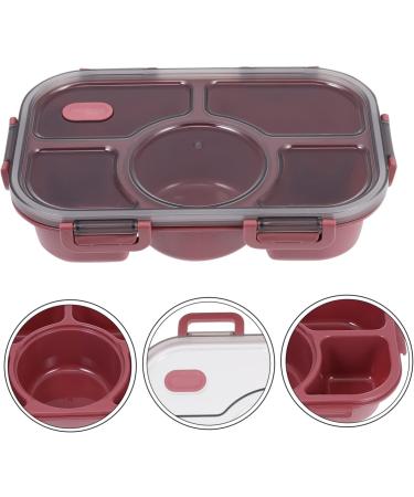 Alipis Box Portable Food Accessory Multi-Function Case Supply Lunch Convenient Bento Household Red 28.5X19X6.5CM - Buy Online on SooperMarket.com