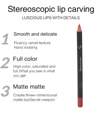 12Pcs Lip Liner Set Lip Liners Lipliner Set Lip Liner Pencil Lip Liner Contour Pencil Matte Lipstick Makeup Tool Set Long Lasting Lip Liners - Buy Online on SooperMarket.com