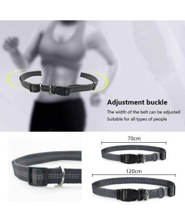 Achort Hands-Free Dog Leash & Waist Belt with Bungee - Reflective Adjustable for Dogs Up to 110 kg - Perfect for Running & Jogging (Red) - Buy Online on SooperMarket.com