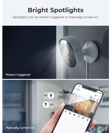 REOLINK Outdoor Security Camera with Spotlight Lumus 1080P HD Plug-in WiFi Camera for Home Security System PIR Motion Detection Two-Way Talk and Siren Alarm Waterproof Micro SD Card Storage 1 Count (Pack of 1) - Buy Online on SooperMarket.com