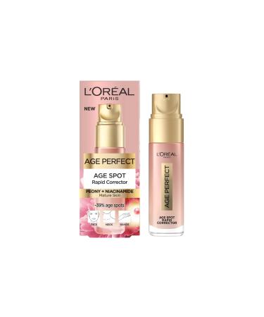 L'Oreal Paris Age Perfect Golden Age Rapid Spot Corrector for Mature Skin Niacinamide and Exclusive Peony Native Cells Reduces Appearance of Dark Spots 50ml