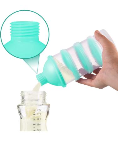 Milk Powder Dispenser Pots - Formula & Snack Storage Container for Travel - BPA Free (Green) - Buy Online on SooperMarket.com