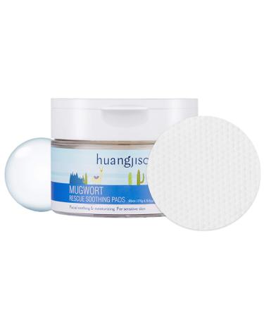 Huangjisoo Mugwort Rescue Soothing Pads 60 Pads 7.76 fl oz (220 g)