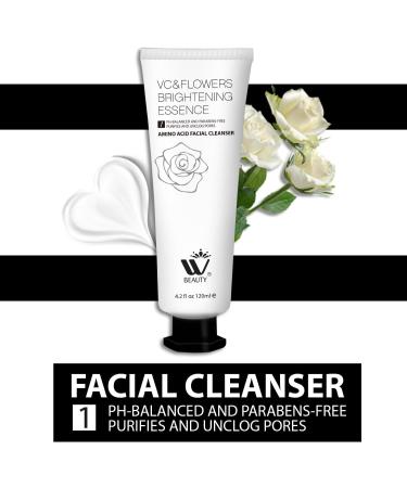 WBM Face Cleanser with Amino Acid - Restorative Facial Cleanser for All Skin Types | 4.2 oz - International Shipping Available - Buy Online on SooperMarket.com