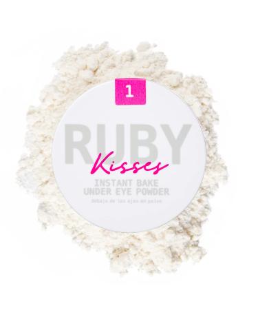 Ruby Kisses Instant Bake Undereye Powder - Vegan  Cruelty Free Powder for Brightening Eyes and Smudge-Free Makeup (Translucent)