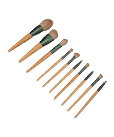 10-Piece Synthetic Eye Shadow & Concealer Brush Set with Storage Bag - Perfect for Beginners | International Shipping Available - Buy Online on SooperMarket.com