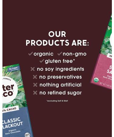 Alter Eco Dark Chocolate Bars - Pure Dark Cocoa | Fair Trade Organic | Non-GMO & Gluten-Free | 2-Pack Dark Quinoa Crunch - Buy Online on SooperMarket.com