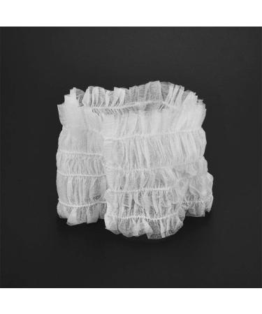 100 Pieces Non-woven Disposable Elastic Hair Wraps Disposable Hair Headbands for Home Use Hotel Spa and Hair Salon - Buy Online on SooperMarket.com