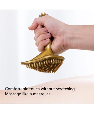 Meridian Massage Brush - Handheld Muscle Tension Relief Gua Sha Tool for Legs Back Hands & Feet | International Shipping - Buy Online on SooperMarket.com